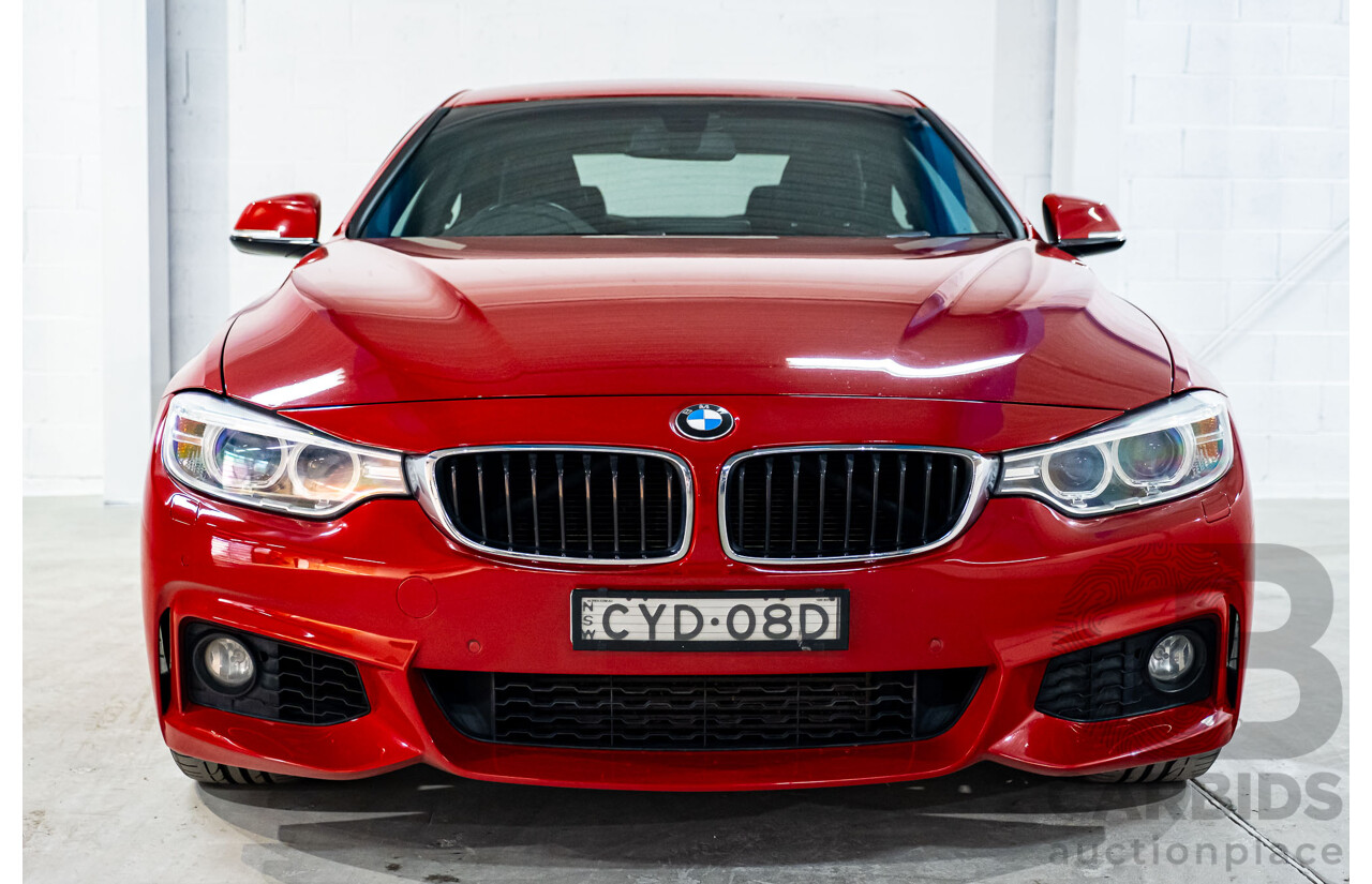 6/2015 BMW 435i F32 M-Sport Package MY15 2d Coupe Melbourne Red Turbo 3.0L