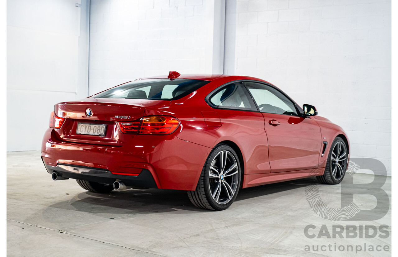 6/2015 BMW 435i F32 M-Sport Package MY15 2d Coupe Melbourne Red Turbo 3.0L