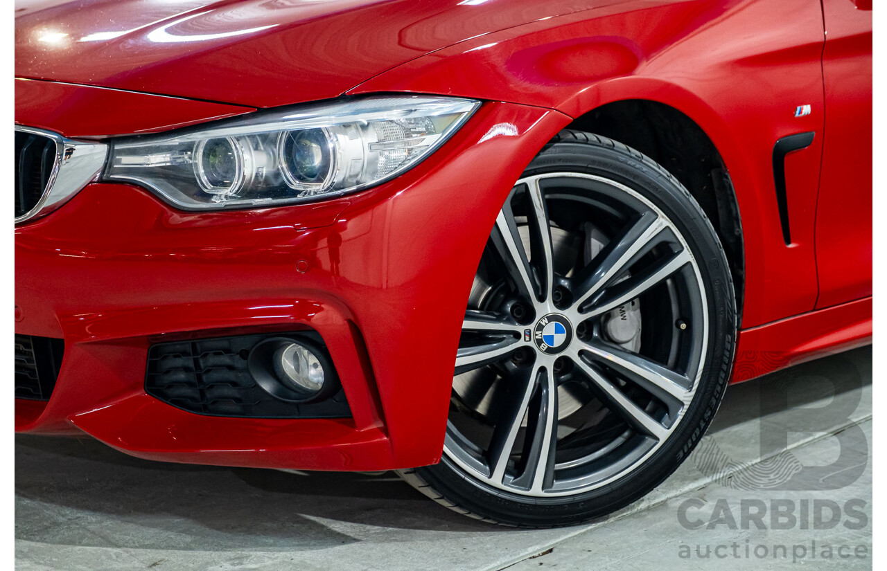 6/2015 BMW 435i F32 M-Sport Package MY15 2d Coupe Melbourne Red Turbo 3.0L
