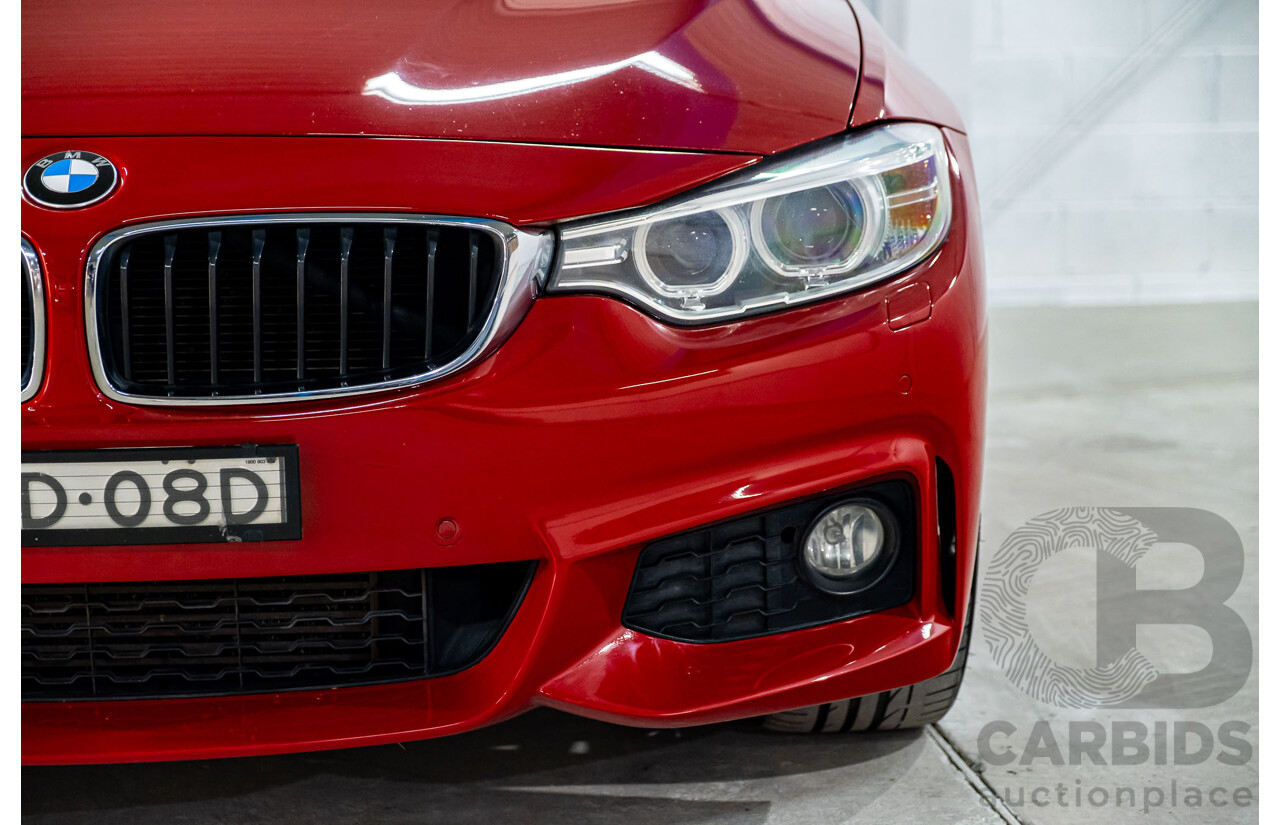 6/2015 BMW 435i F32 M-Sport Package MY15 2d Coupe Melbourne Red Turbo 3.0L