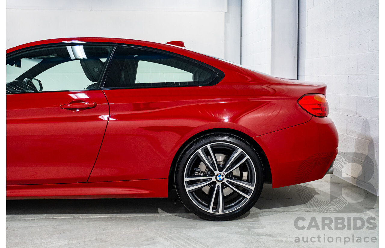 6/2015 BMW 435i F32 M-Sport Package MY15 2d Coupe Melbourne Red Turbo 3.0L