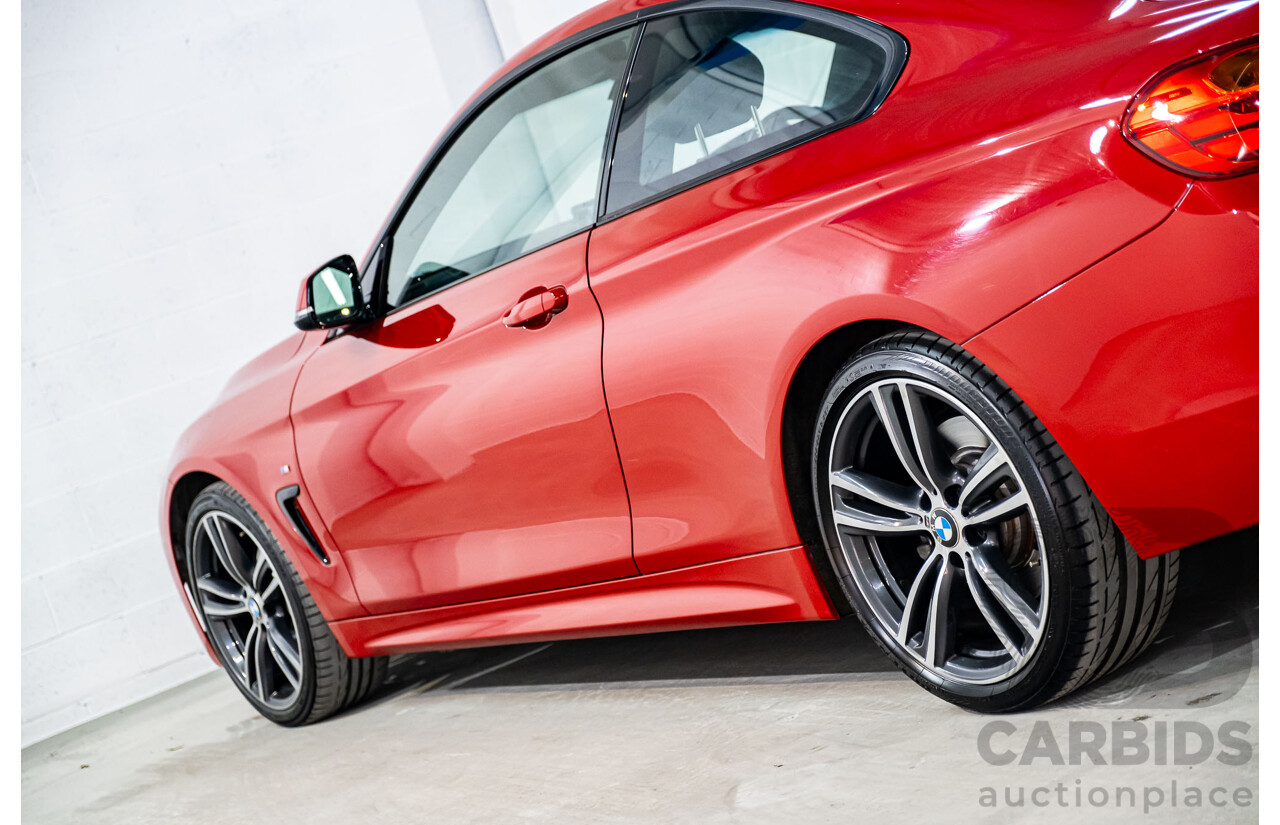 6/2015 BMW 435i F32 M-Sport Package MY15 2d Coupe Melbourne Red Turbo 3.0L