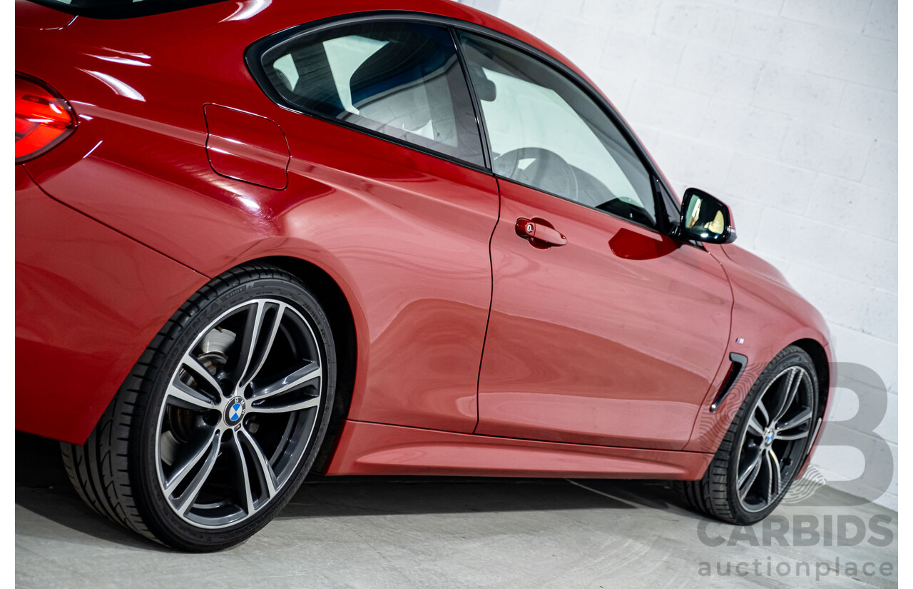 6/2015 BMW 435i F32 M-Sport Package MY15 2d Coupe Melbourne Red Turbo 3.0L
