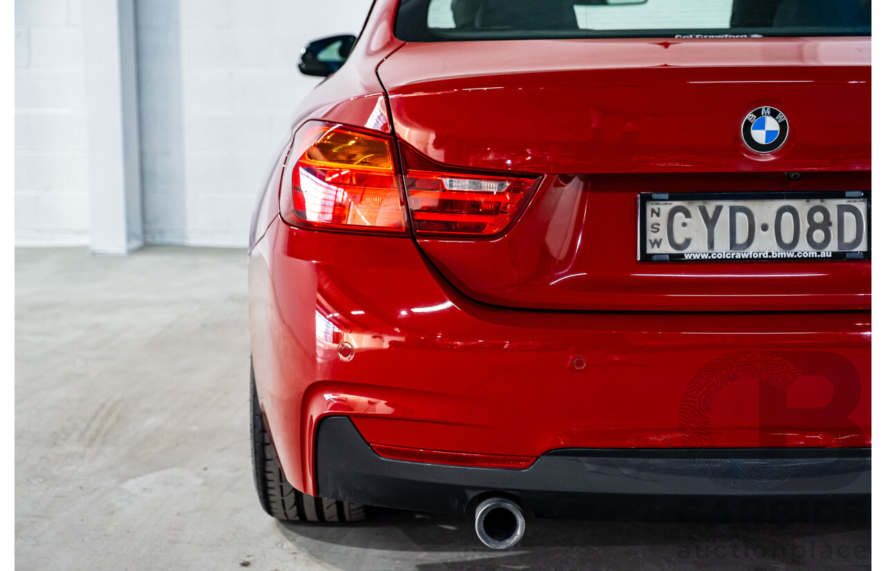 6/2015 BMW 435i F32 M-Sport Package MY15 2d Coupe Melbourne Red Turbo 3.0L