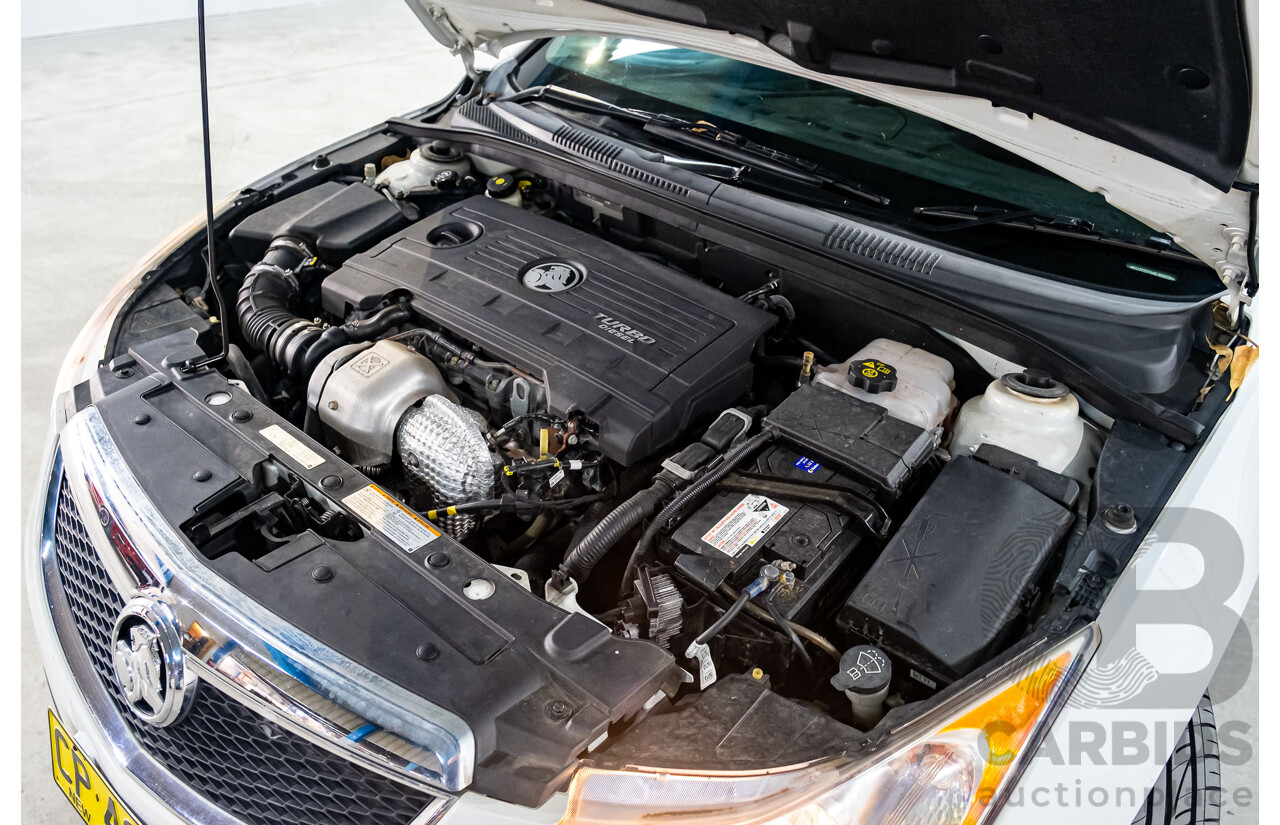 5/2011 Holden Cruze CD JH 4d Sedan White Turbo Diesel 2.0L