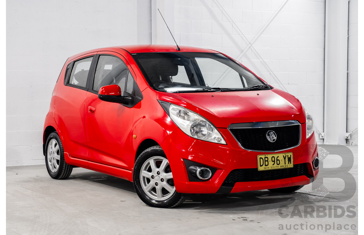 11/2010 Holden Barina Spark CD MJ 5d Hatchback Red 1.2L