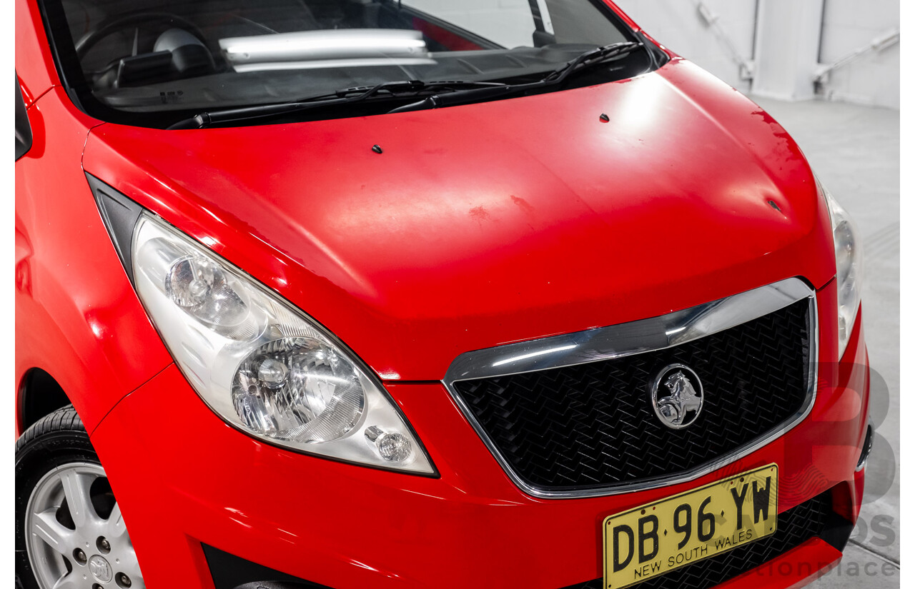 11/2010 Holden Barina Spark CD MJ 5d Hatchback Red 1.2L