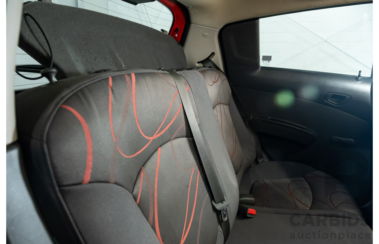 11/2010 Holden Barina Spark CD MJ 5d Hatchback Red 1.2L