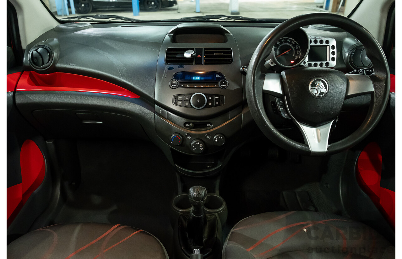 11/2010 Holden Barina Spark CD MJ 5d Hatchback Red 1.2L