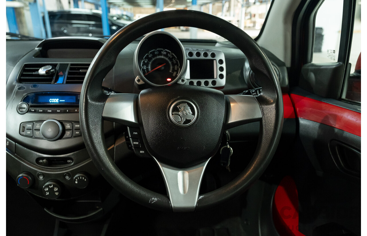 11/2010 Holden Barina Spark CD MJ 5d Hatchback Red 1.2L