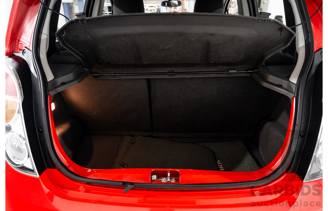 11/2010 Holden Barina Spark CD MJ 5d Hatchback Red 1.2L