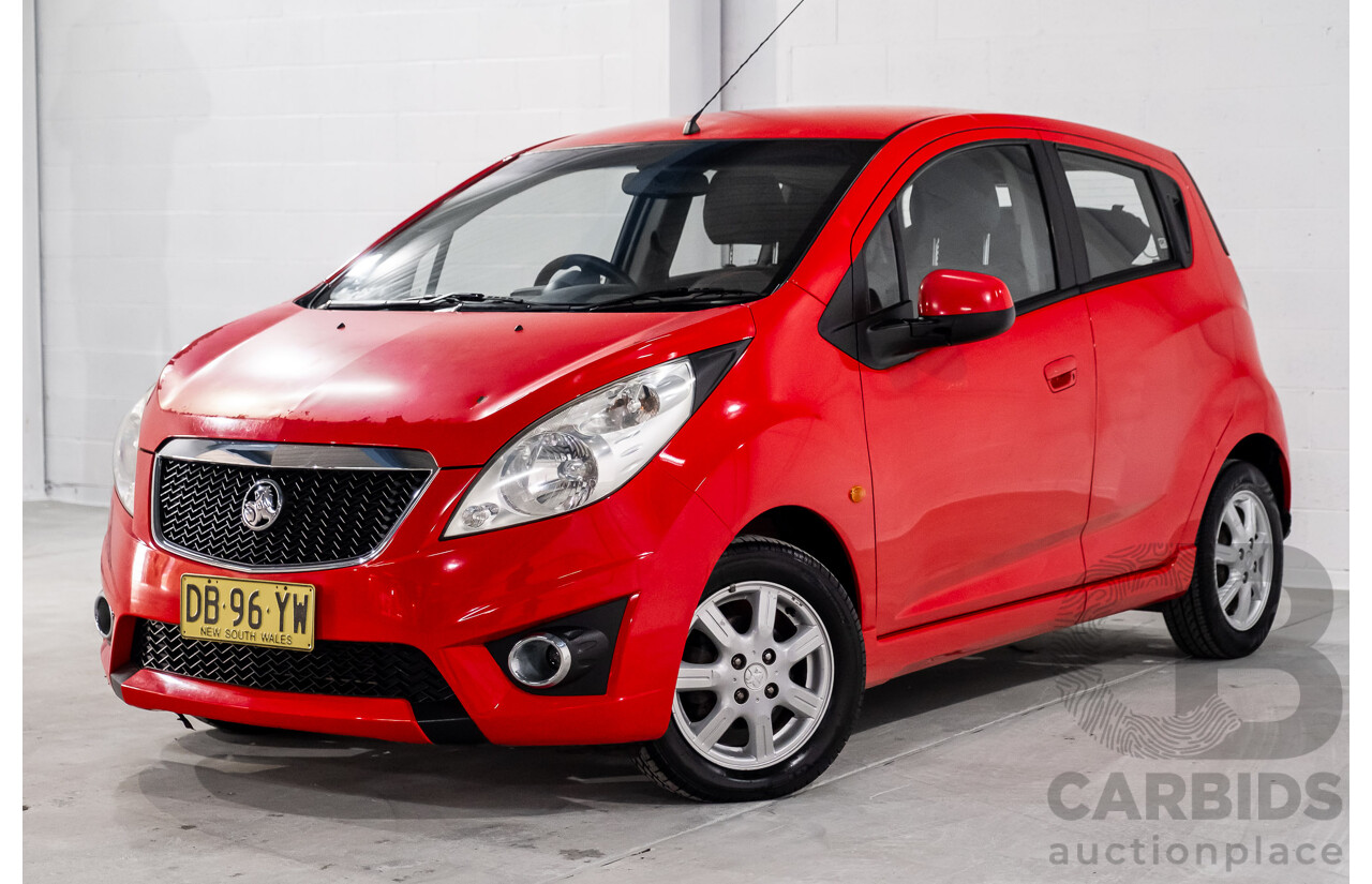 11/2010 Holden Barina Spark CD MJ 5d Hatchback Red 1.2L