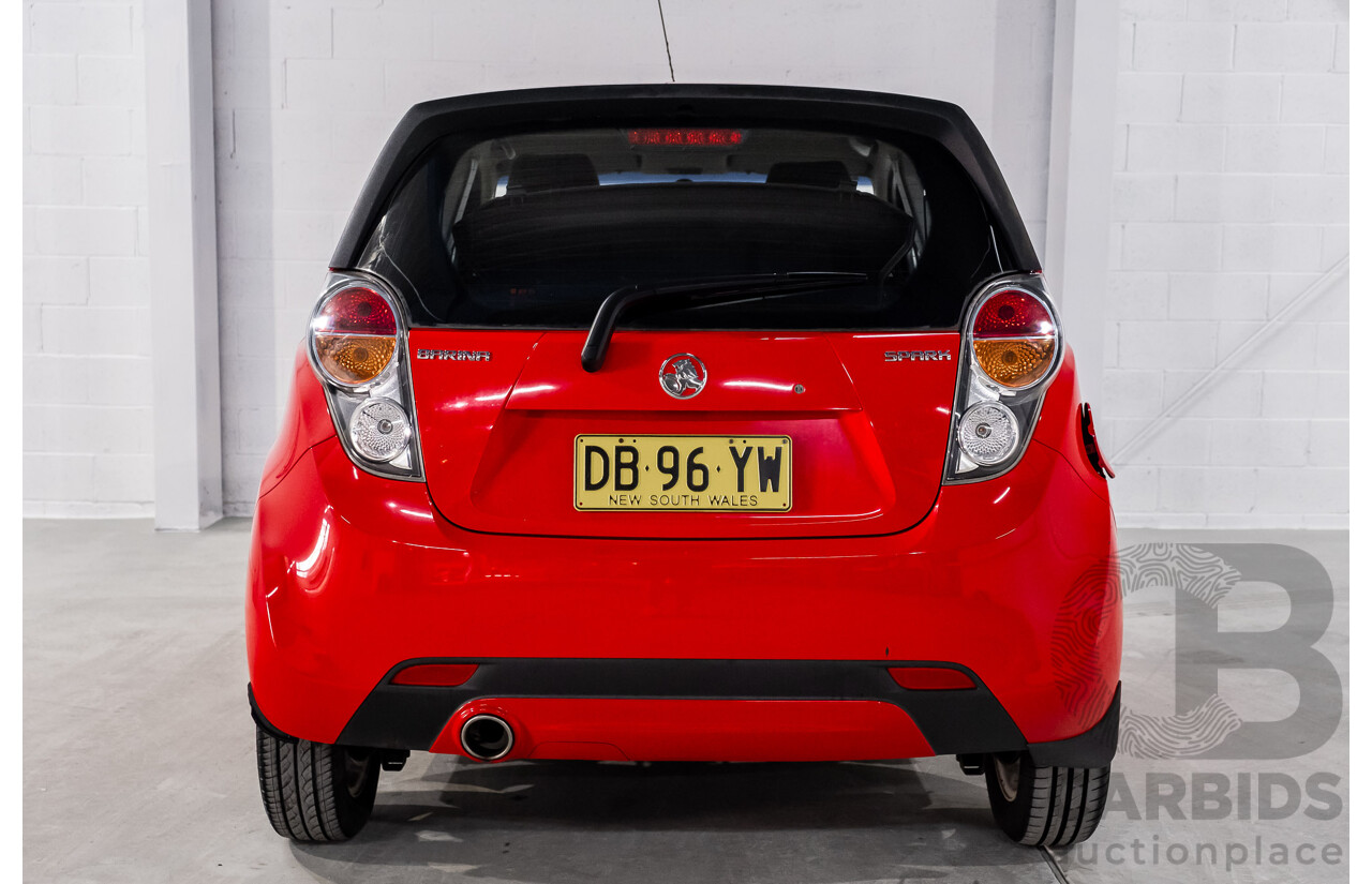 11/2010 Holden Barina Spark CD MJ 5d Hatchback Red 1.2L