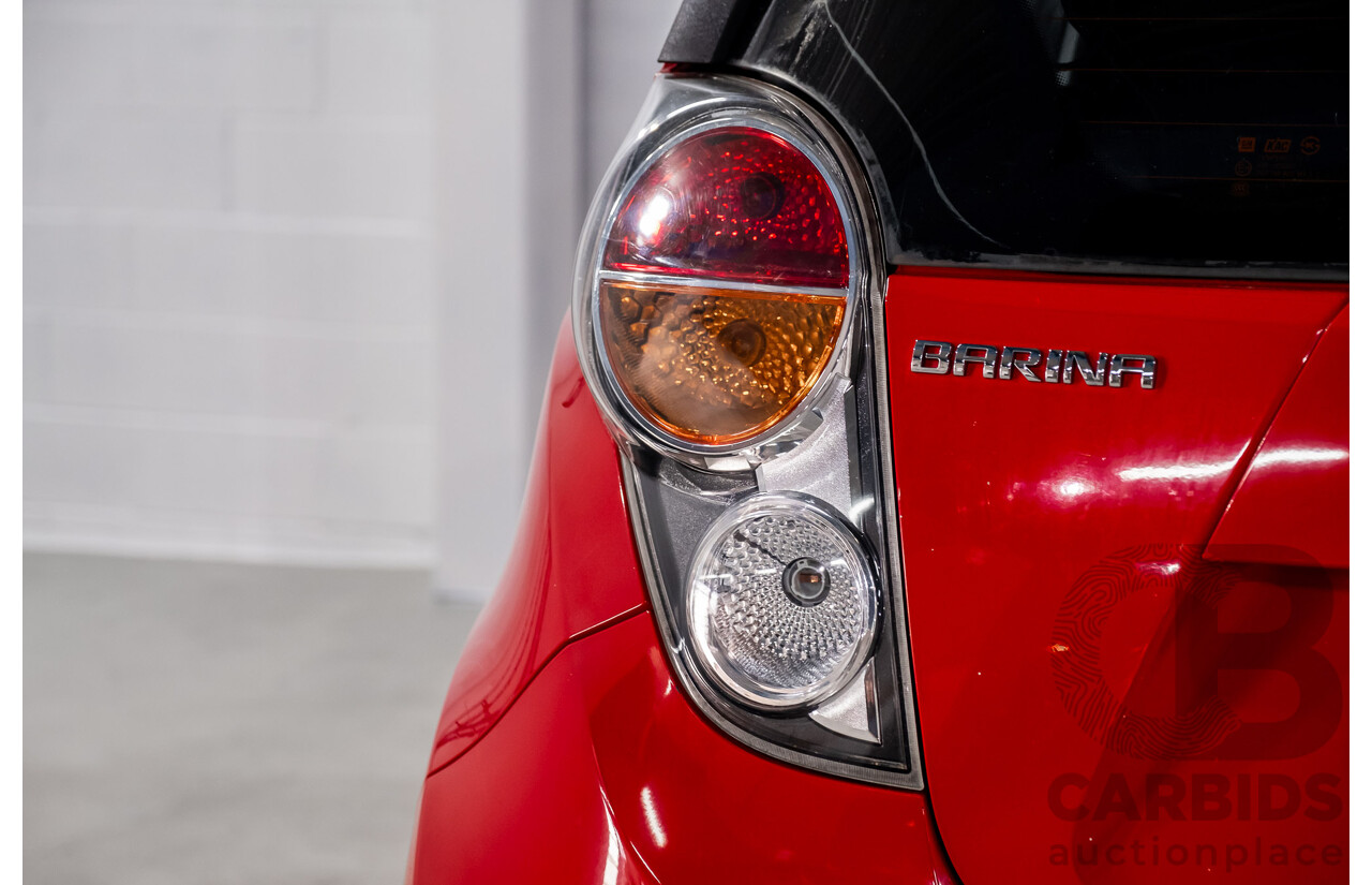 11/2010 Holden Barina Spark CD MJ 5d Hatchback Red 1.2L