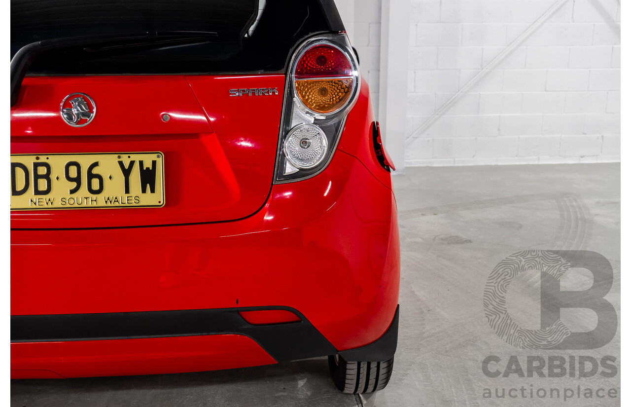 11/2010 Holden Barina Spark CD MJ 5d Hatchback Red 1.2L