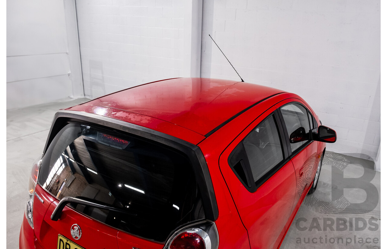 11/2010 Holden Barina Spark CD MJ 5d Hatchback Red 1.2L