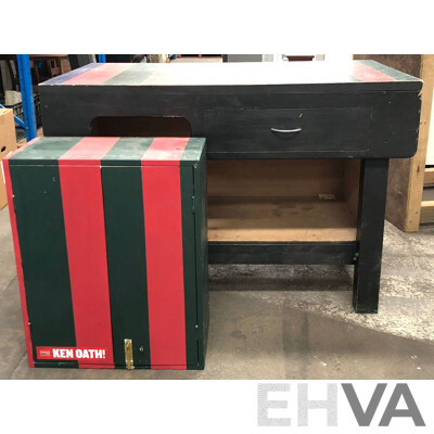 Custom Built Workbench and Tool Cabinet