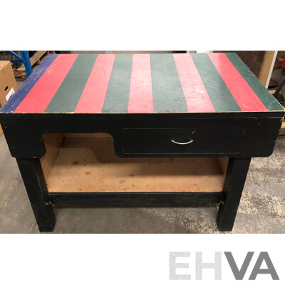 Custom Built Workbench and Tool Cabinet