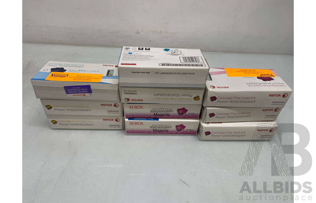 Assorted Lot of Xerox Ink Cartridges