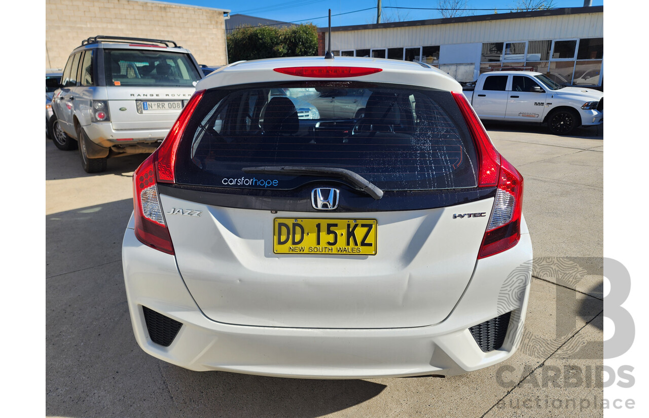 10/2016 Honda Jazz VTi FWD GK MY16 5D Hatchback White 1.5L