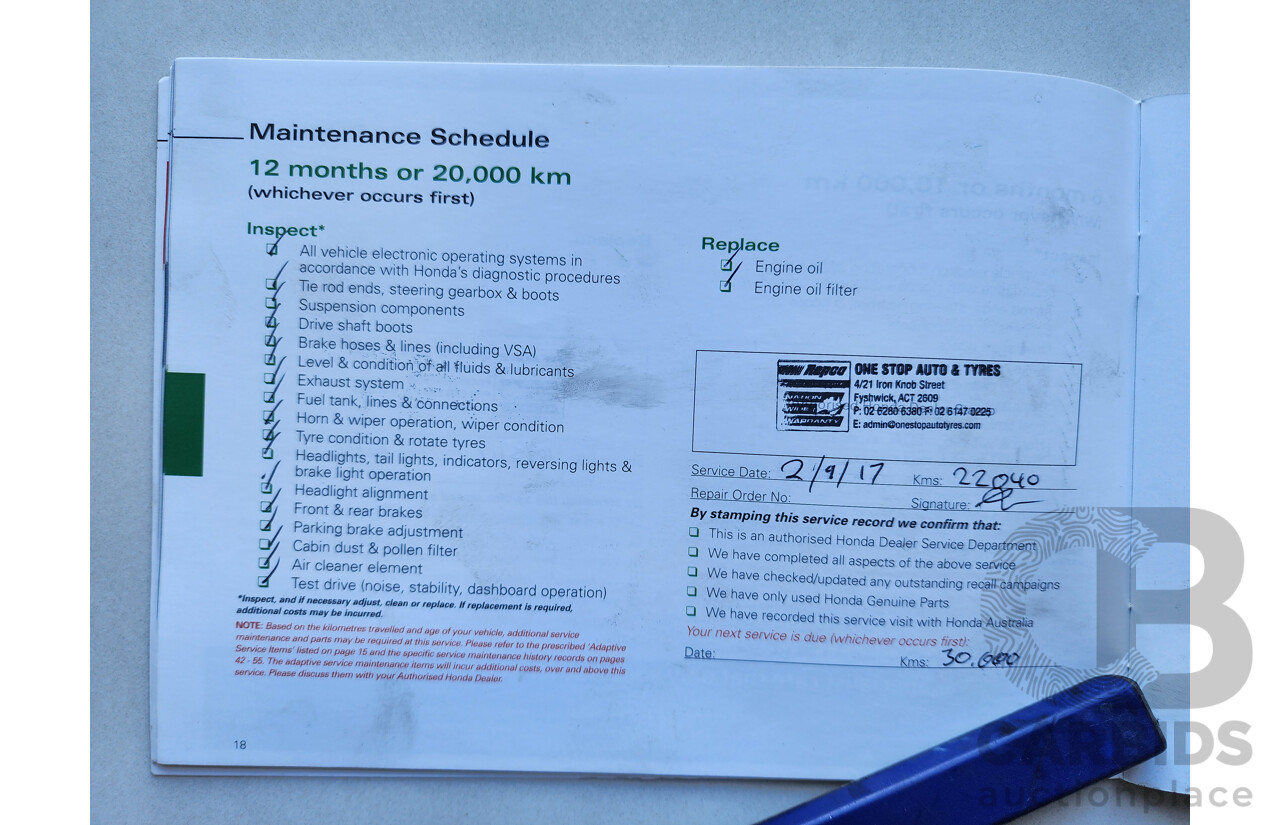 10/2016 Honda Jazz VTi FWD GK MY16 5D Hatchback White 1.5L