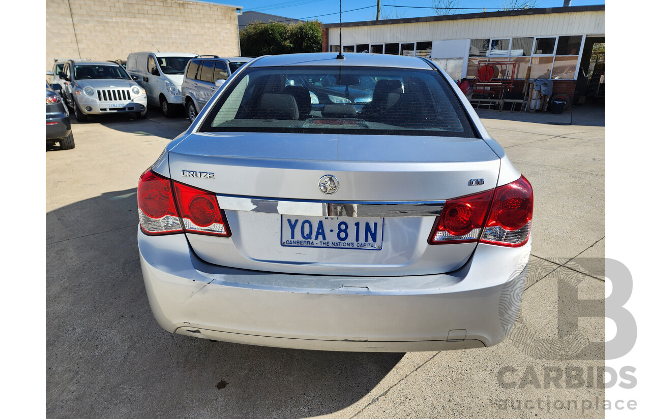 08/2010 Holden Cruze CD FWD JG 4D Sedan Silver 1.8L