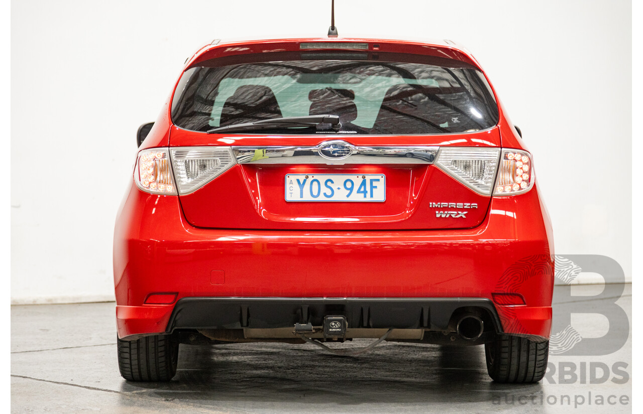 1/2009 Subaru Impreza WRX (AWD) MY09 5d Hatchback Red Turbo 2.5L