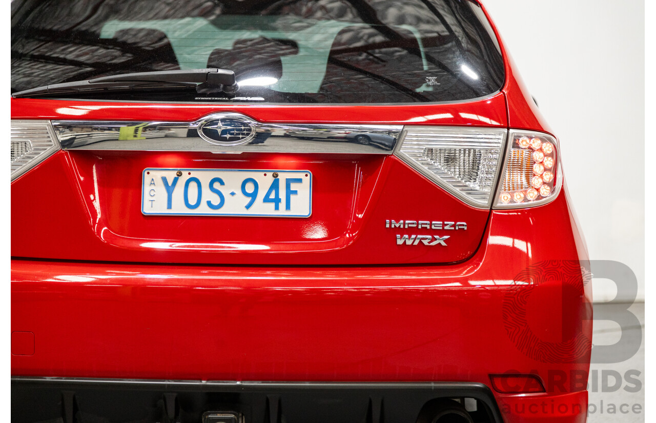 1/2009 Subaru Impreza WRX (AWD) MY09 5d Hatchback Red Turbo 2.5L