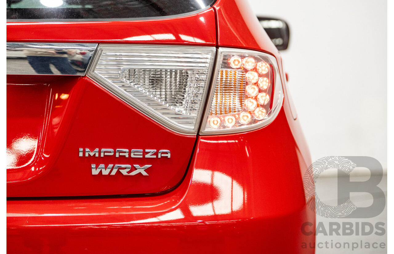 1/2009 Subaru Impreza WRX (AWD) MY09 5d Hatchback Red Turbo 2.5L