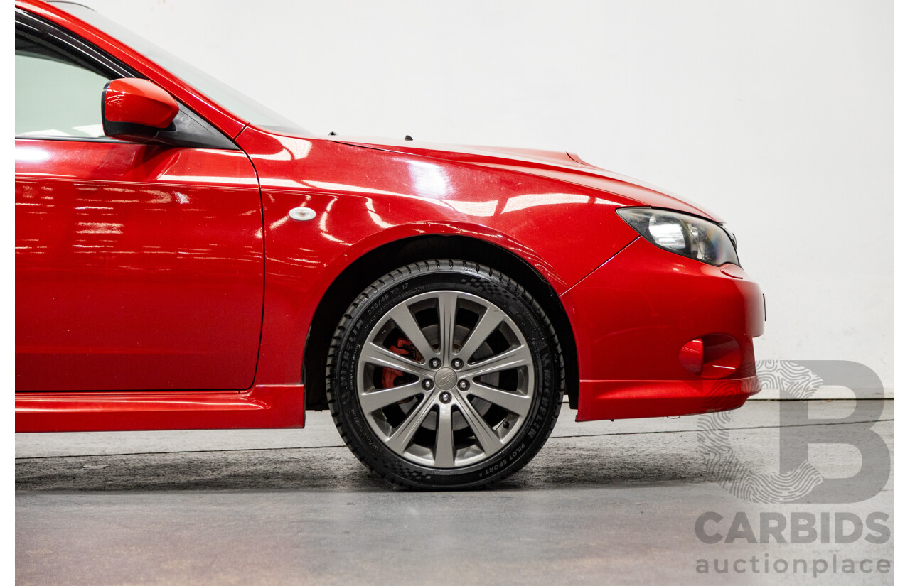 1/2009 Subaru Impreza WRX (AWD) MY09 5d Hatchback Red Turbo 2.5L