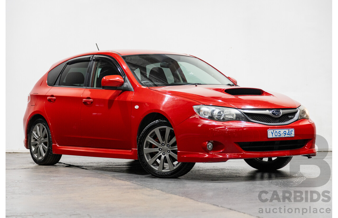 1/2009 Subaru Impreza WRX (AWD) MY09 5d Hatchback Red Turbo 2.5L