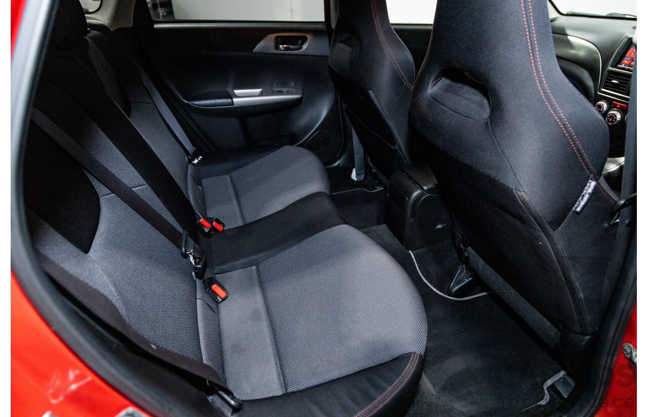 1/2009 Subaru Impreza WRX (AWD) MY09 5d Hatchback Red Turbo 2.5L