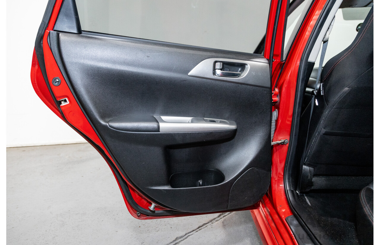 1/2009 Subaru Impreza WRX (AWD) MY09 5d Hatchback Red Turbo 2.5L