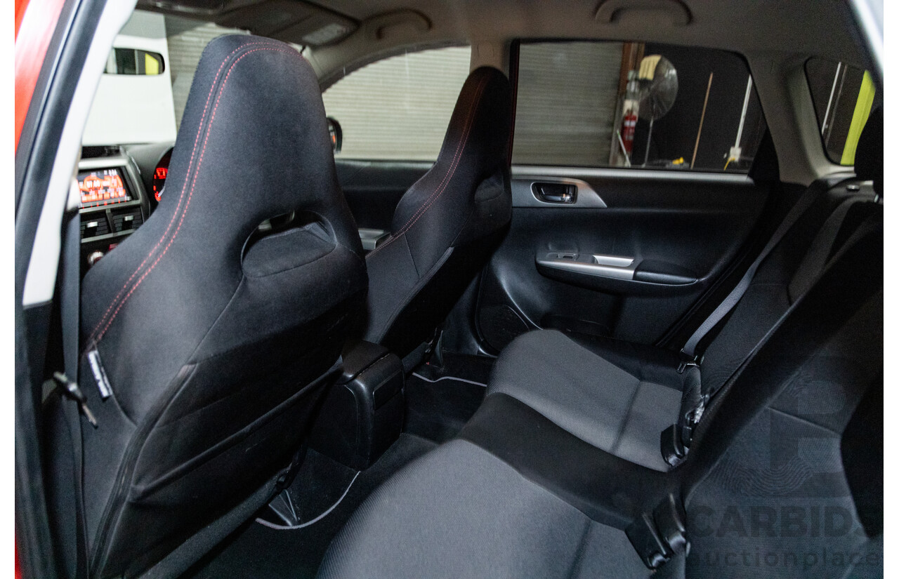 1/2009 Subaru Impreza WRX (AWD) MY09 5d Hatchback Red Turbo 2.5L