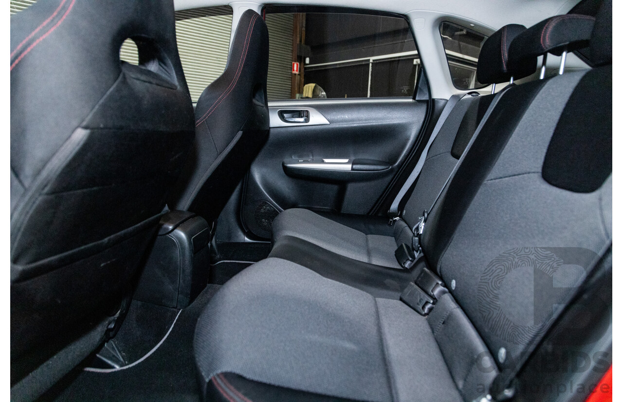 1/2009 Subaru Impreza WRX (AWD) MY09 5d Hatchback Red Turbo 2.5L