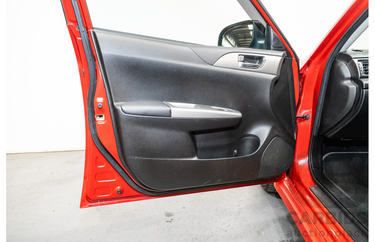 1/2009 Subaru Impreza WRX (AWD) MY09 5d Hatchback Red Turbo 2.5L