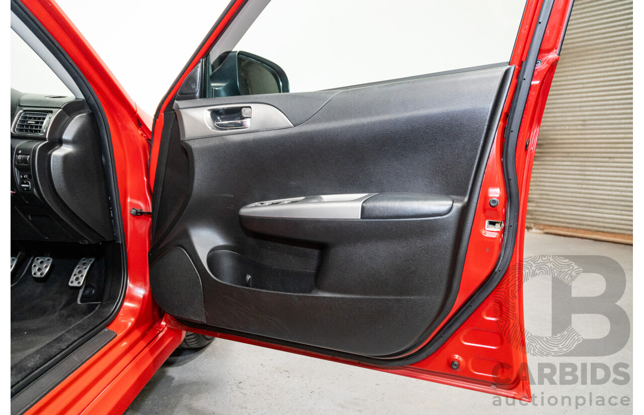 1/2009 Subaru Impreza WRX (AWD) MY09 5d Hatchback Red Turbo 2.5L