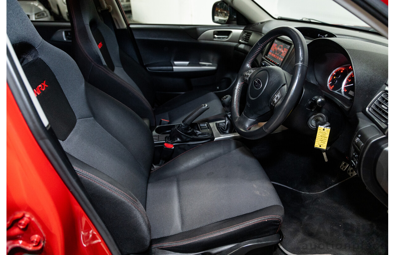 1/2009 Subaru Impreza WRX (AWD) MY09 5d Hatchback Red Turbo 2.5L