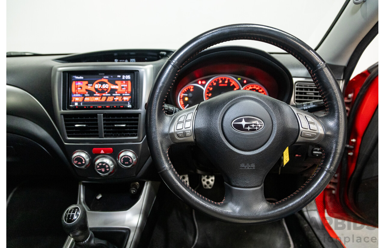1/2009 Subaru Impreza WRX (AWD) MY09 5d Hatchback Red Turbo 2.5L