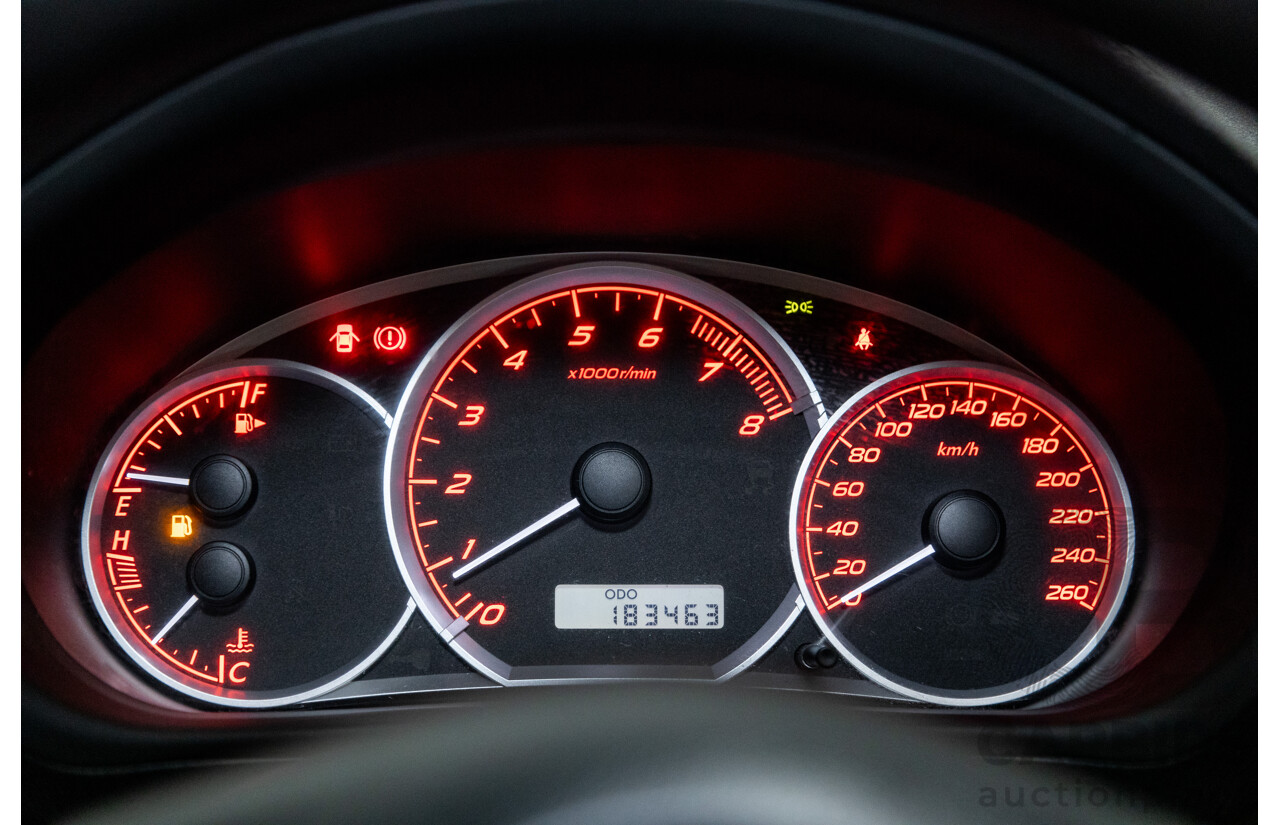 1/2009 Subaru Impreza WRX (AWD) MY09 5d Hatchback Red Turbo 2.5L