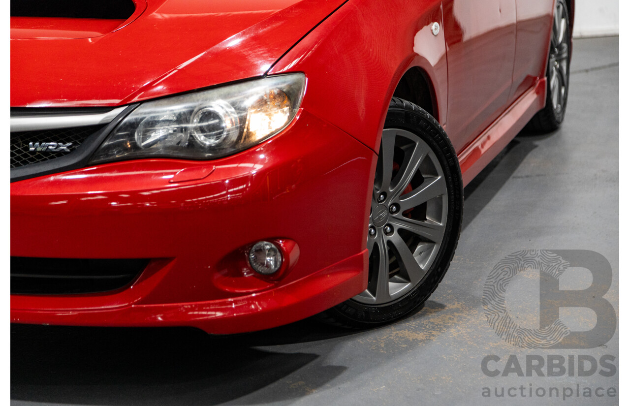 1/2009 Subaru Impreza WRX (AWD) MY09 5d Hatchback Red Turbo 2.5L