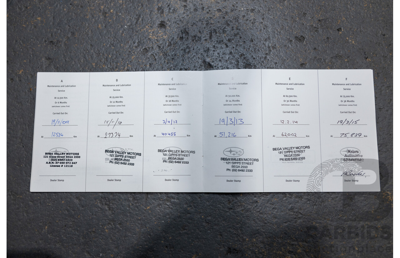 1/2009 Subaru Impreza WRX (AWD) MY09 5d Hatchback Red Turbo 2.5L