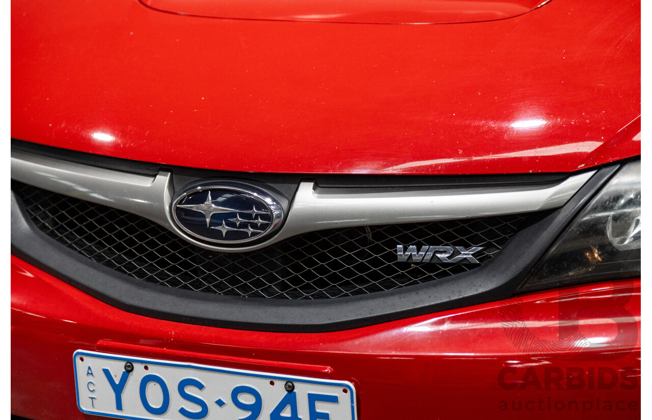 1/2009 Subaru Impreza WRX (AWD) MY09 5d Hatchback Red Turbo 2.5L