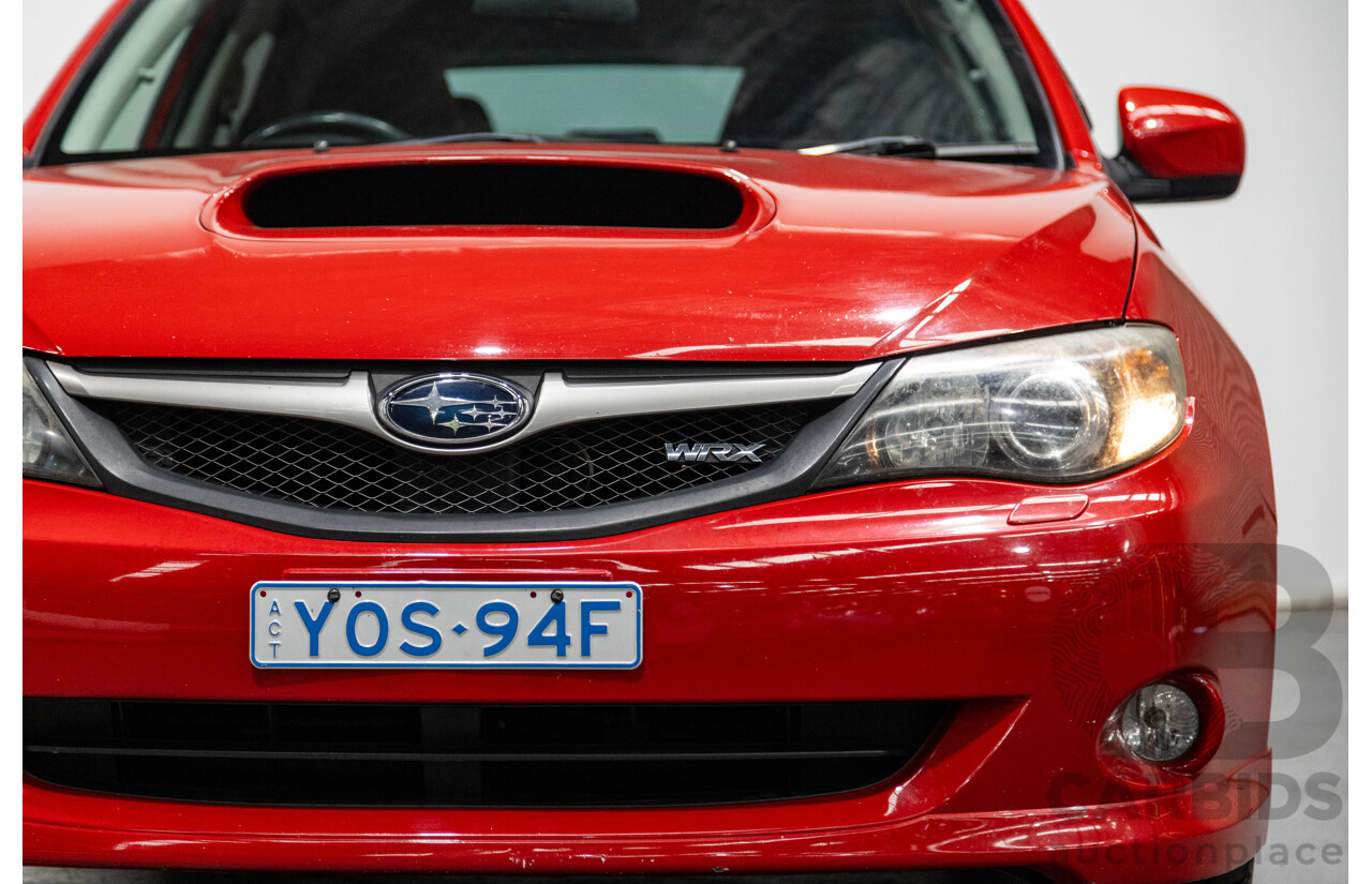1/2009 Subaru Impreza WRX (AWD) MY09 5d Hatchback Red Turbo 2.5L