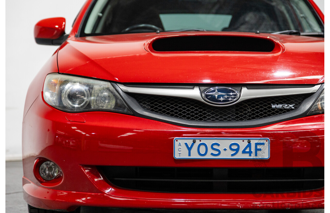 1/2009 Subaru Impreza WRX (AWD) MY09 5d Hatchback Red Turbo 2.5L