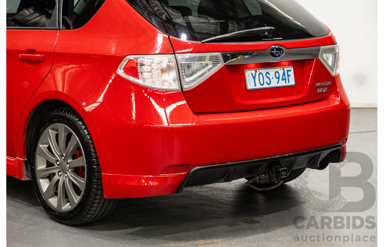 1/2009 Subaru Impreza WRX (AWD) MY09 5d Hatchback Red Turbo 2.5L