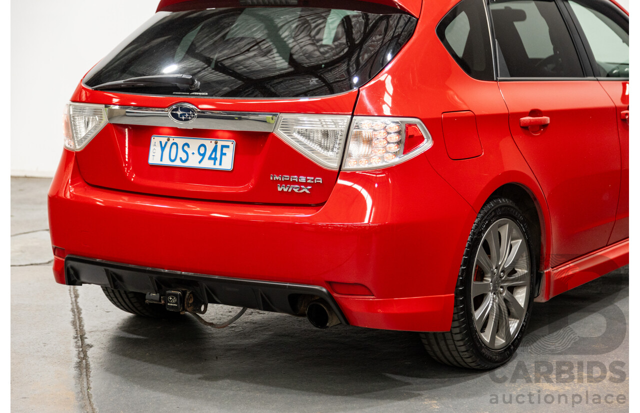 1/2009 Subaru Impreza WRX (AWD) MY09 5d Hatchback Red Turbo 2.5L