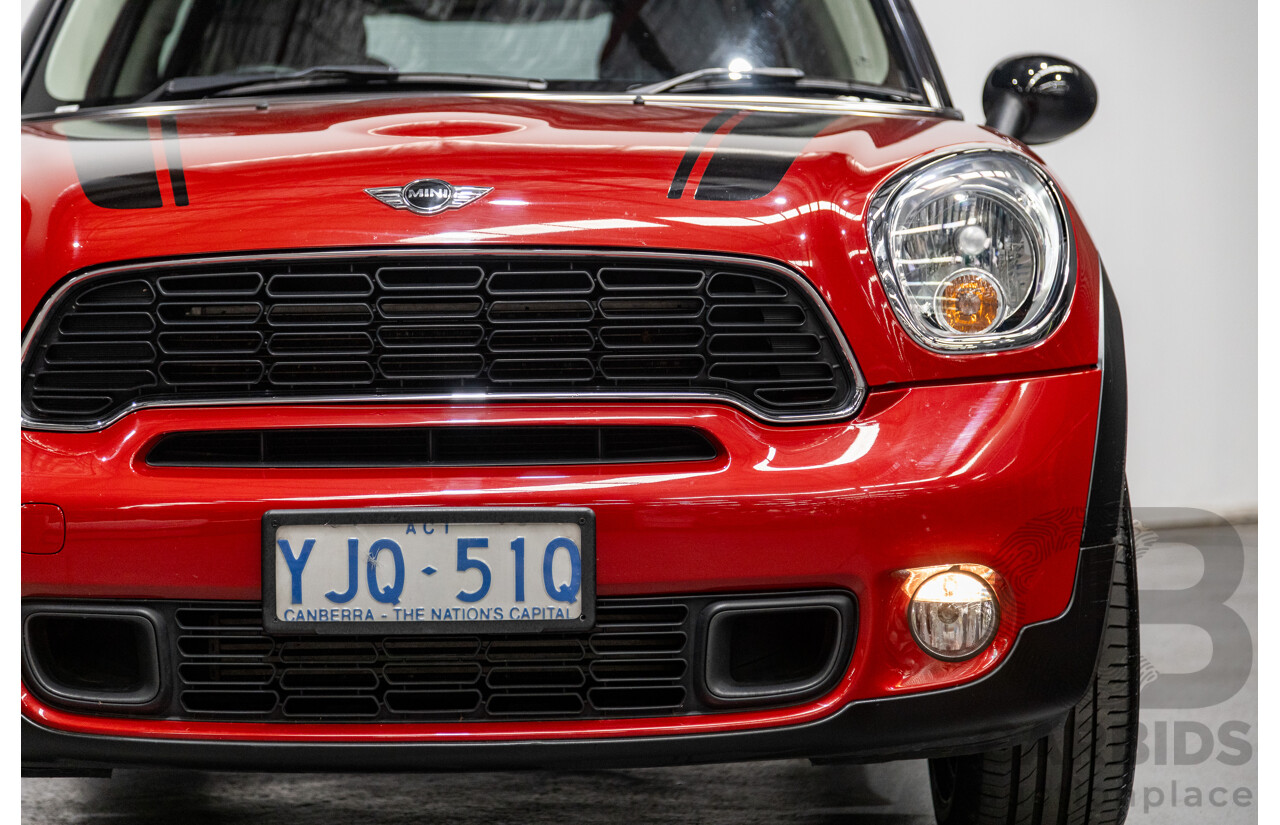 6/2013 Mini Cooper S Countryman R60 MY13 4d Wagon Red 1.6L