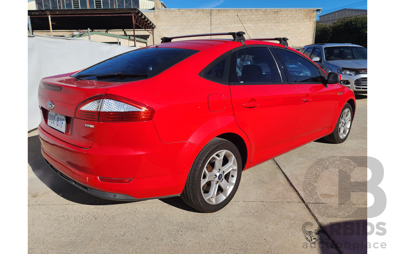 09/2008 Ford Mondeo TDCi FWD MA 5D Hatchback Red 2.0L