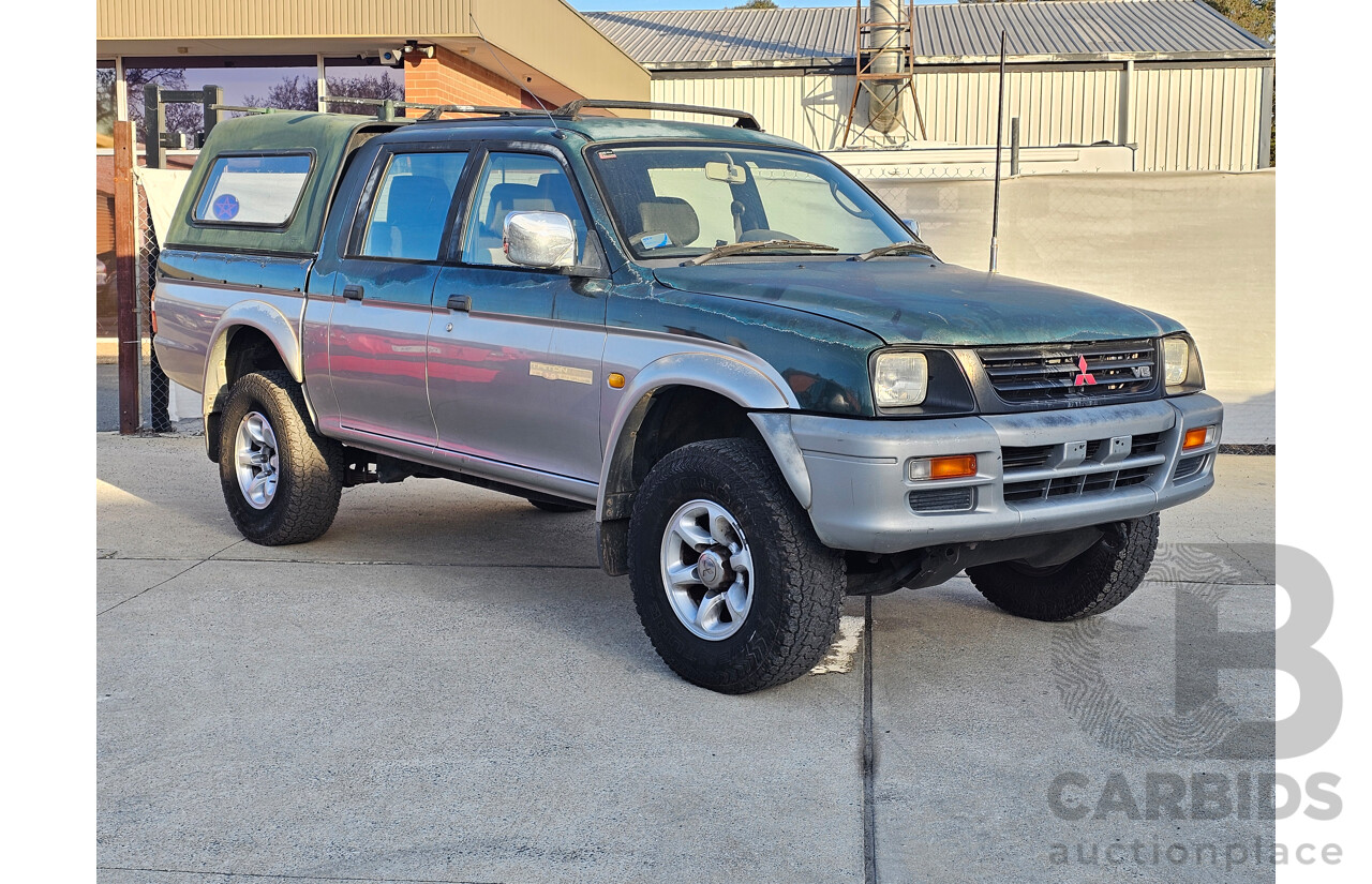 1/2001 Mitsubishi Triton GLS (4x4) MK Double Cab Utility Green 3.0L